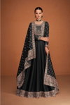 Veera By Ashirwad Heavy Premium Silk With Embroidery Sequence Work Gown With Dupatta Wholesalers In Delhi